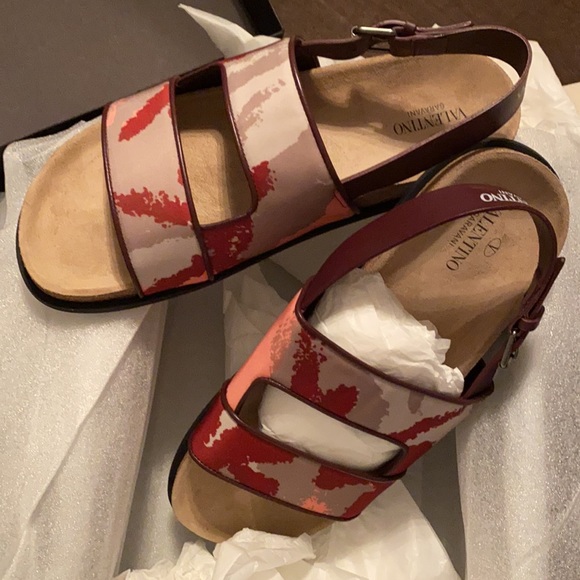 Valentino Garavani Men’s logo sandals sZ 44 $695 NIB - Picture 7 of 9